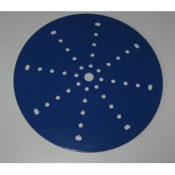 Plaque circulaire Meccano 15 cm bleue
