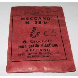 Crochets pour corde élastique Meccano
