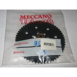 Roue de chaîne Meccano 56 dents noir brillant