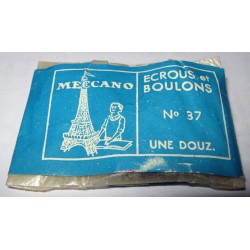 Sachet de 12 écrous et boulons Meccano