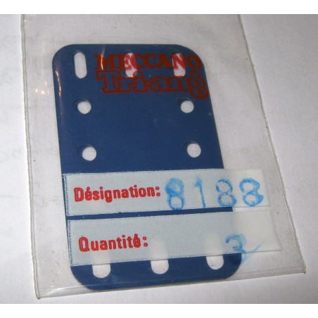 Plaques flexibles Meccano 5x3 trous bleues