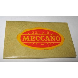 Plaques flexibles triangulaires Meccano 5x3 trous