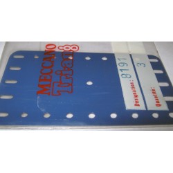 Plaques flexibles Meccano 9x5 trous bleues