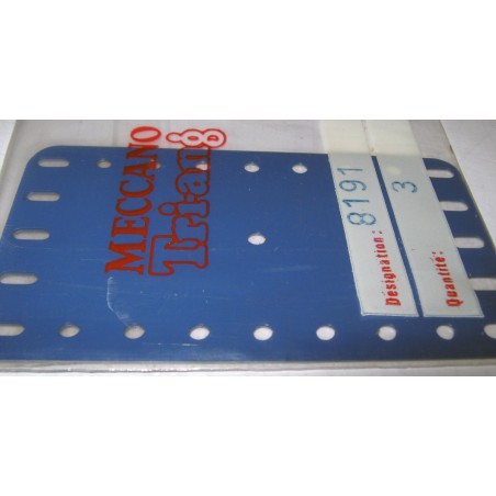 Plaques flexibles Meccano 9x5 trous bleues