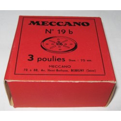 Poulies Meccano 75 mm