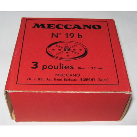 Poulies Meccano 75 mm