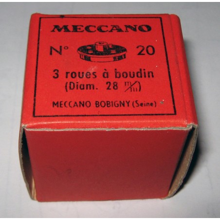 Roues à boudin Meccano 28 mm