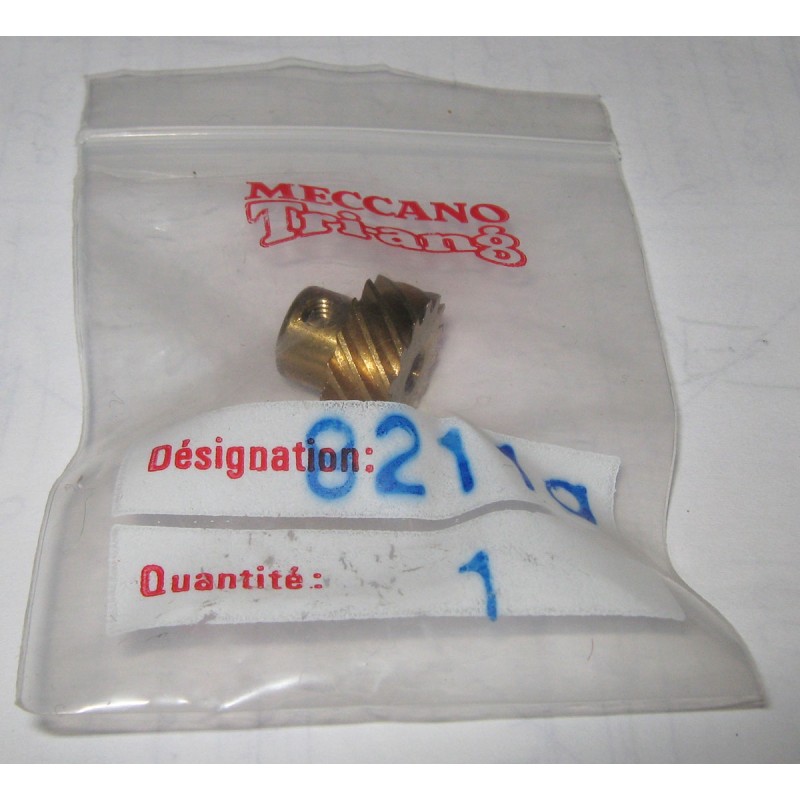 Pignon hélicoïdal droit Meccano 14 dents