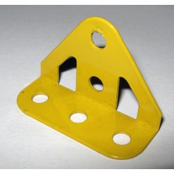 Embase triangulée coudée Meccano jaune