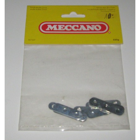 Bandes étroites Meccano 3 trous zinguées