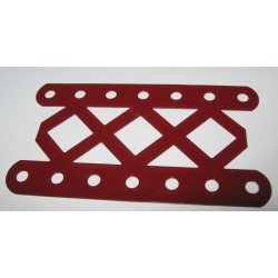 Longrine Meccano 7 trous rouge