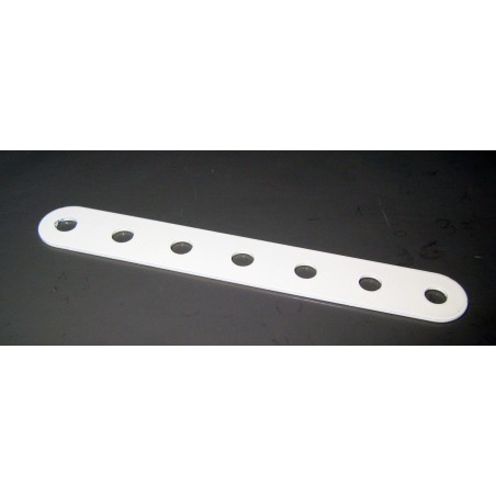 Bande Meccano 7 trous blanc cassé