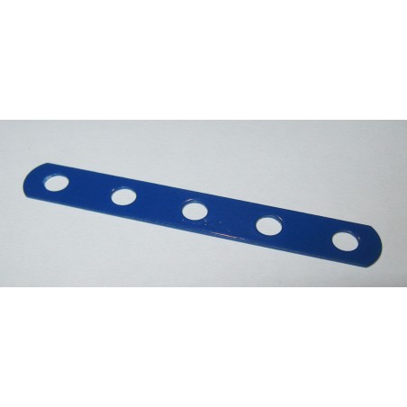 Bande étroite Meccano 5 trous bleue