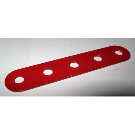 Bande Meccano 5 trous rouge