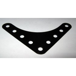 Plaque gousset flexible Meccano noir mat