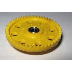 Roue de chant Meccano 50 dents plastique jaune