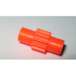 Pignon spécial Meccano 12 dents plastique orange 3 pans