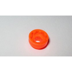 Bague d'entraînement Meccano plastique orange fluo 3 pans