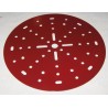Plaque circulaire Meccano 150 mm rouge 40 trous