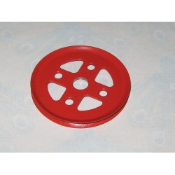 Poulie Meccano de 50 mm sans moyeu rouge clair