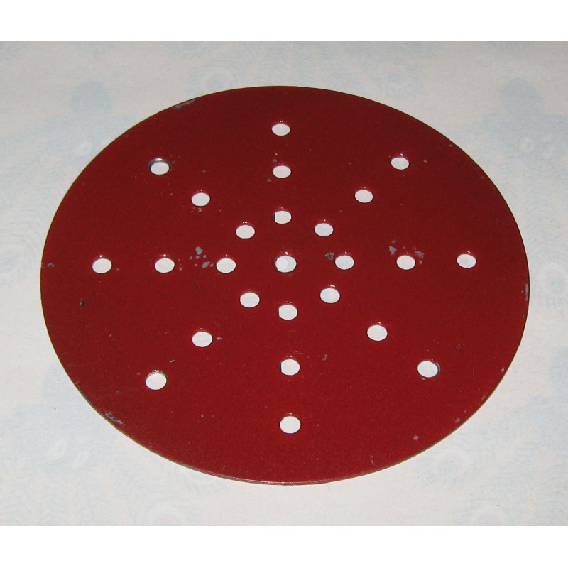 Plaque circulaire compatible Meccano 100 mm 24 trous