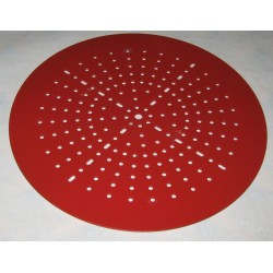 Plaque circulaire compatible Meccano 267 mm rouge