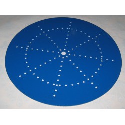 Plaque circulaire compatible Meccano 270 mm en alu