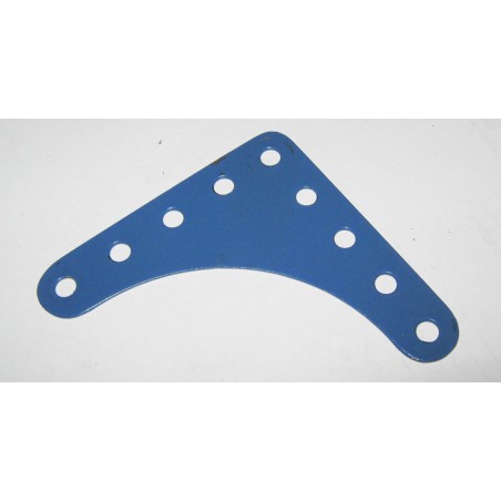 Plaque gousset rigide pour Meccano bleue