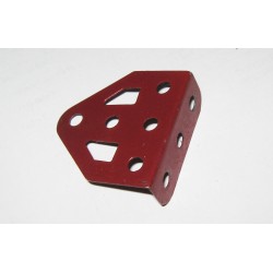 Embase triangulée coudée pour Meccano 3 x 3 trous rouge