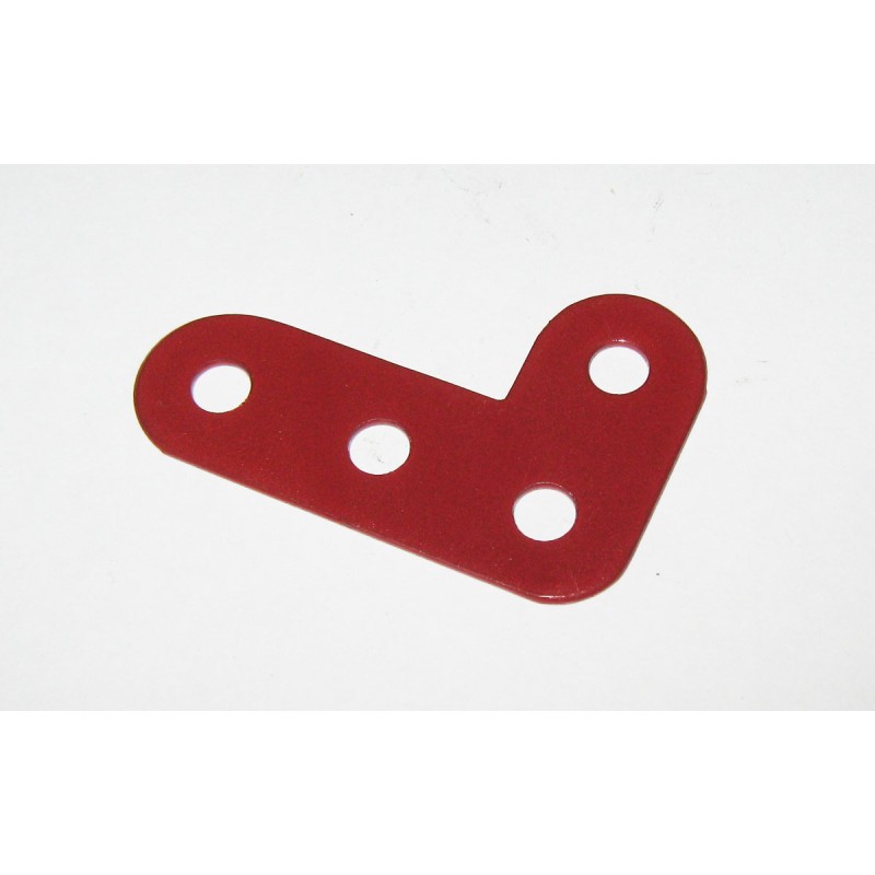 Gousset compatible Meccano 3 x 2 trous rouge