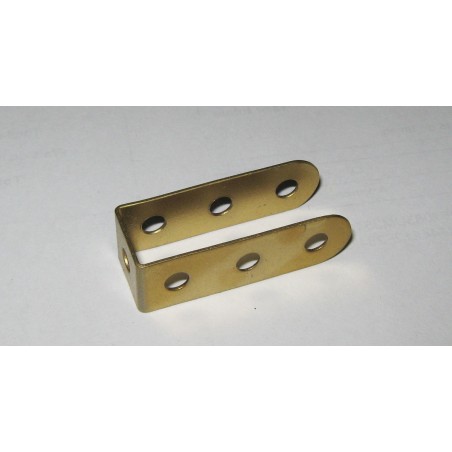 Support double pour Meccano 3 x 1 x 3 trous or