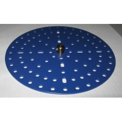 Plateau à moyeu compatible Meccano 140 mm 32 trous périphériques