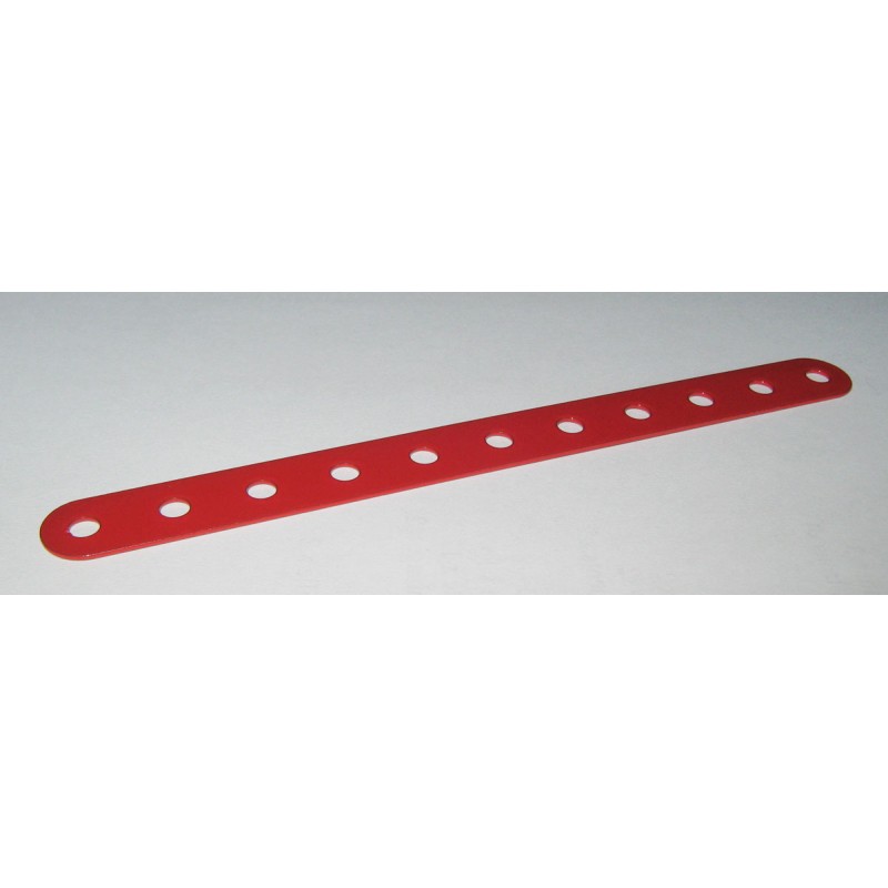 Bande Meccano 11 trous rouge