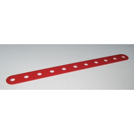 Bande Meccano 11 trous rouge