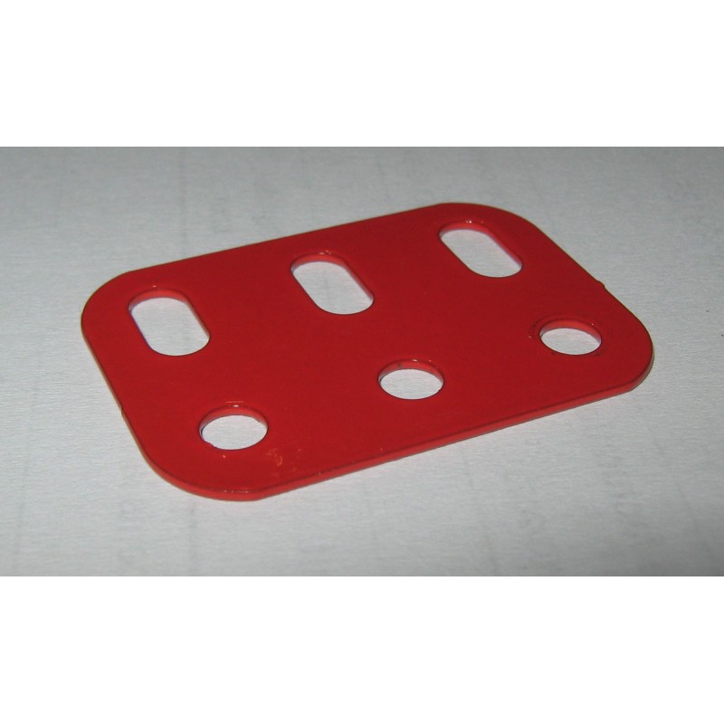 Poutrelle Meccano 3 trous rouge