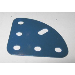 Plaque pour Meccano quart de disque bleue