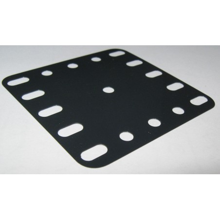 Plaque flexible Meccano 5x5 trous noir brillant
