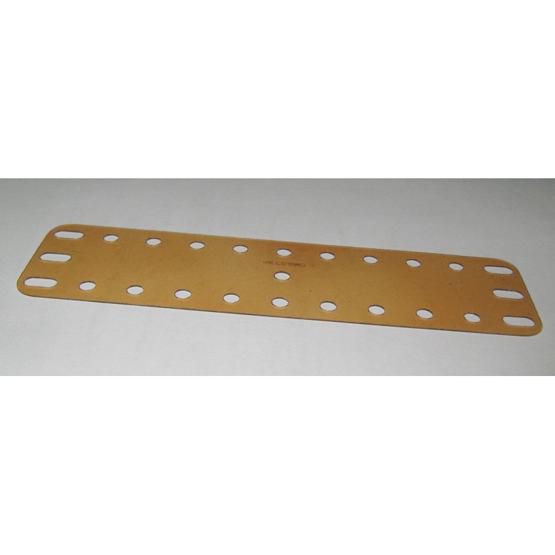 Plaque plastique transparente fumée Meccano 11x3 trous