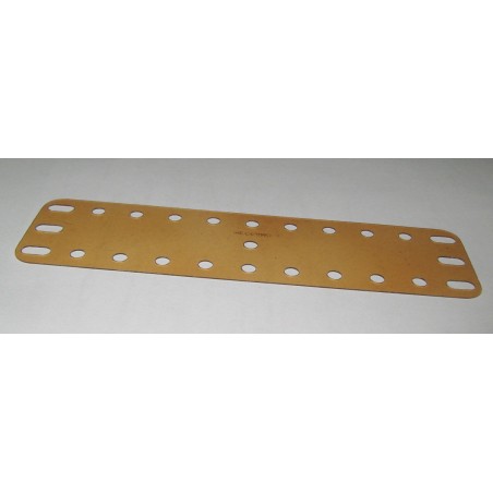 Plaque plastique transparente fumée Meccano 11x3 trous