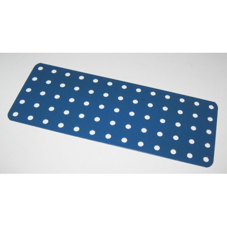 Plaque Meccano sans rebord 5x13 trous bleue