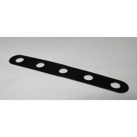 Bande flexible étroite Meccano 5 trous noire