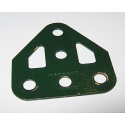 Embase triangulée plate Meccano verte