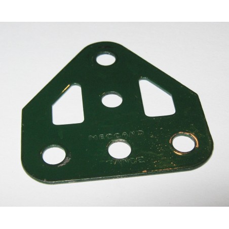 Embase triangulée plate Meccano verte