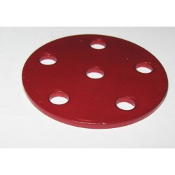 Disque 5 trous Meccano rouge