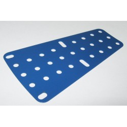 Plaque secteur Meccano sans rebord bleue