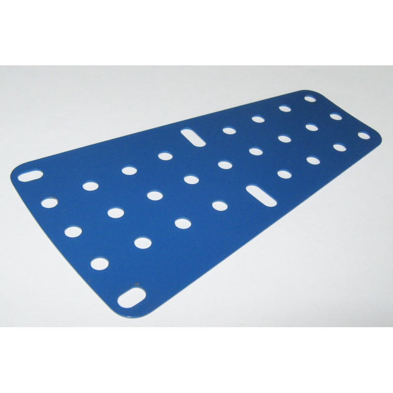 Plaque secteur Meccano sans rebord bleue