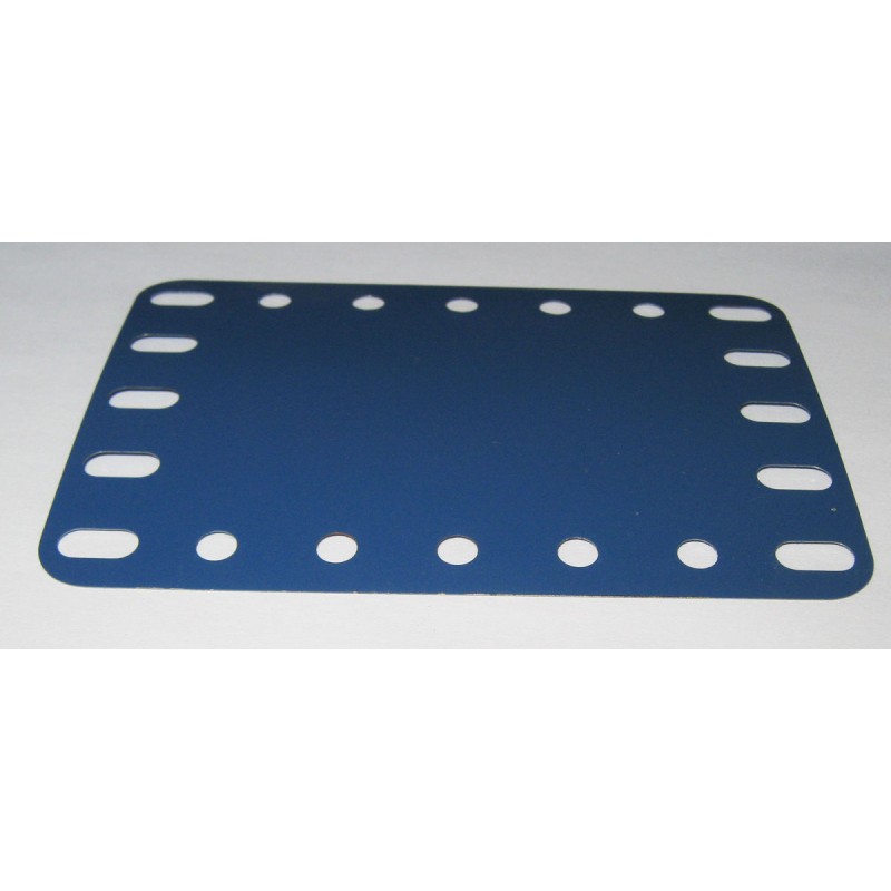 Plaque flexible Meccano 7x5 trous bleue