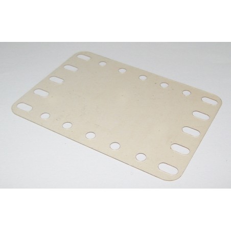 Plaque plastique transparente Meccano 7x5 trous