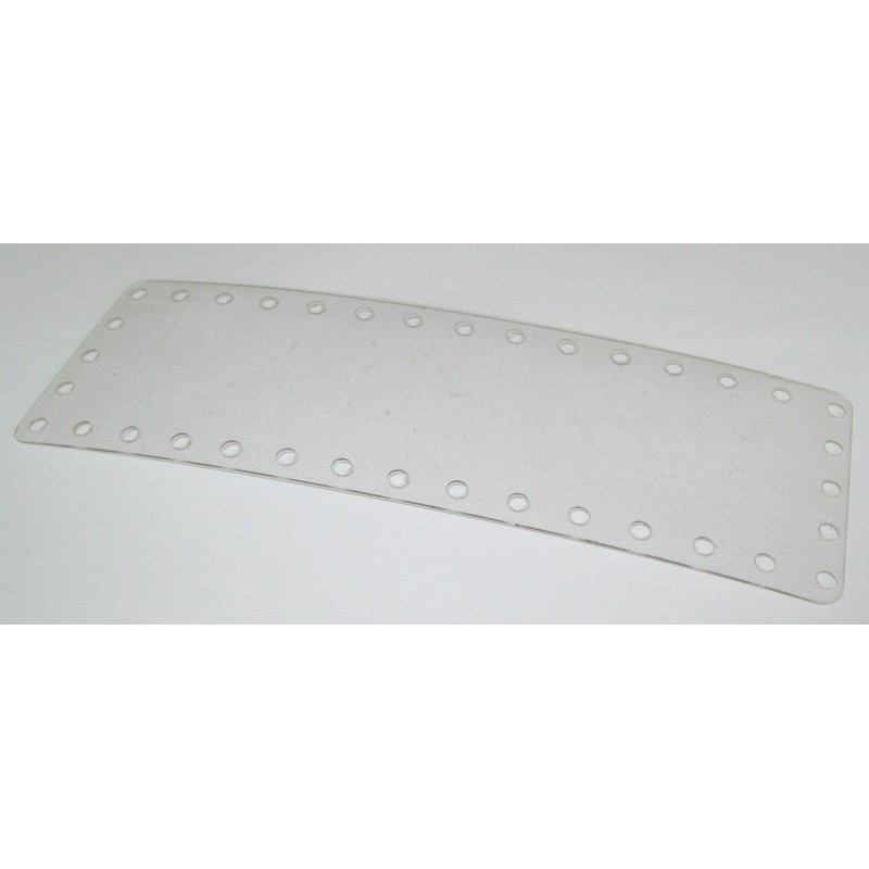 Plaque bande Meccano plastique transparent 5 x 15 trous