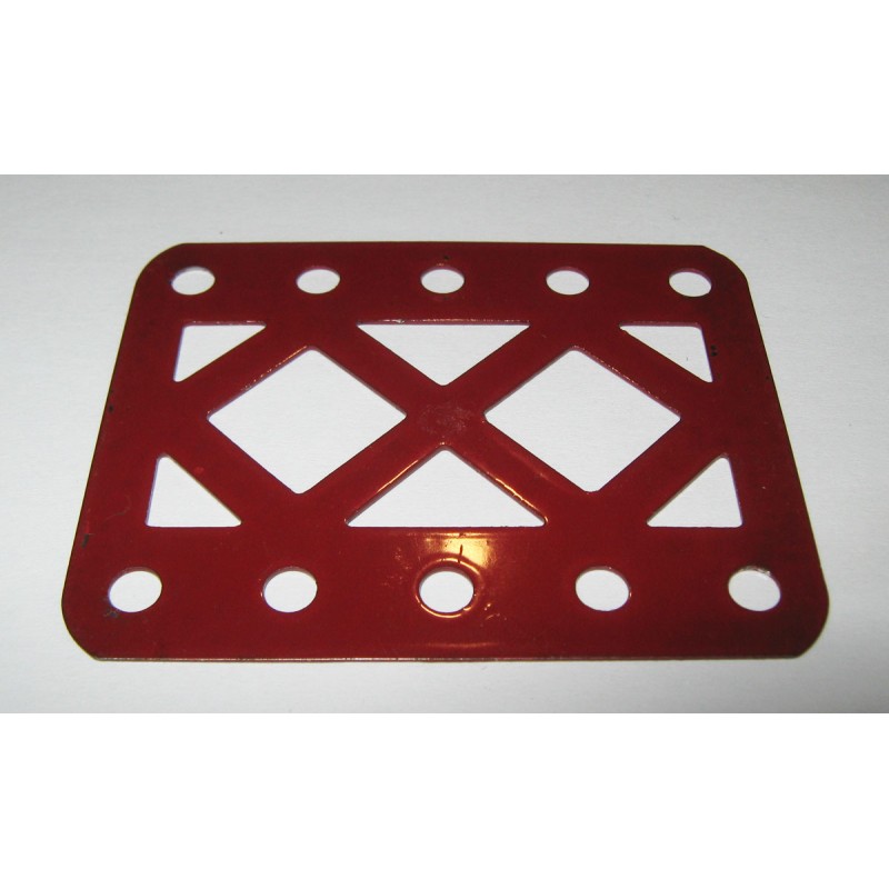 Longrine Meccano 5 trous rouge